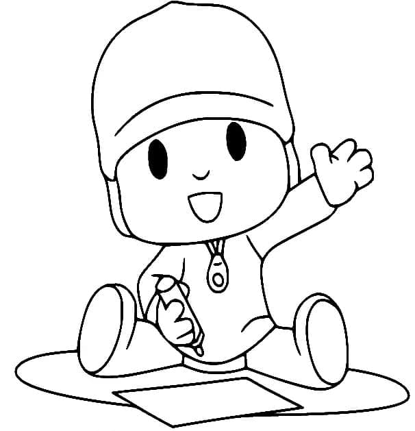 tranh tô màu Tô Màu Pocoyo