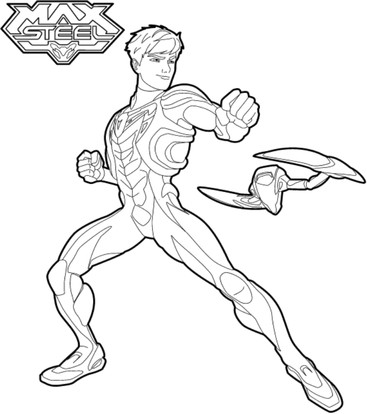 tranh tô màu Tô Màu Max Steel