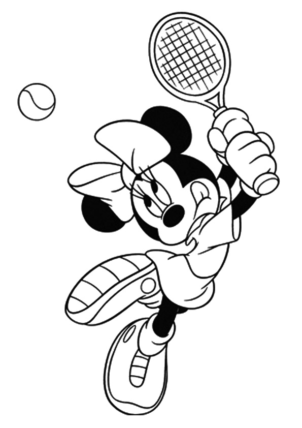 tranh tô màu Tô Màu Chuột Minnie