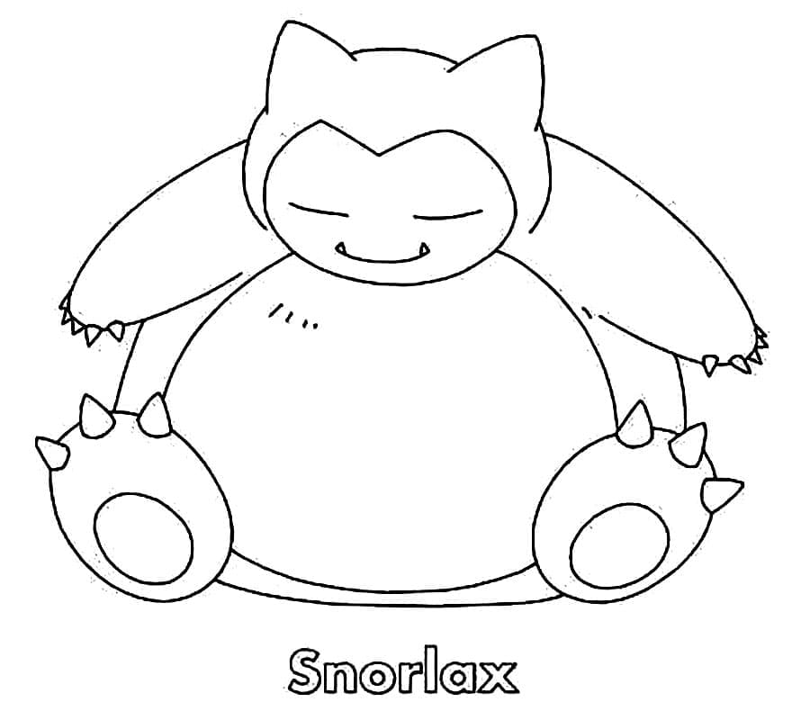 tranh tô màu Tô Màu Snorlax
