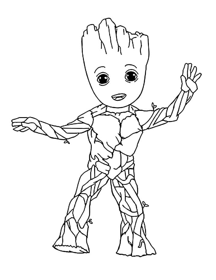 tranh tô màu Tô Màu Groot