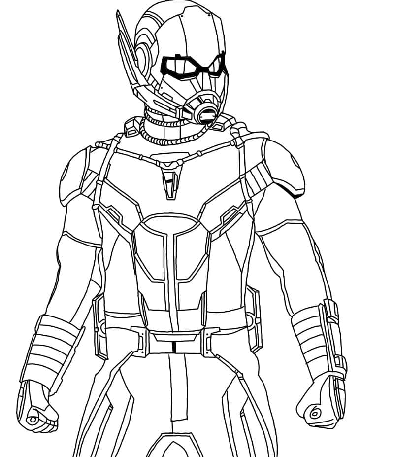 tranh tô màu Tô Màu Người Kiến Ant Man