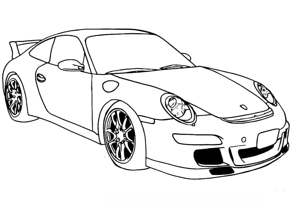 tranh tô màu Tô Màu Xe Porsche