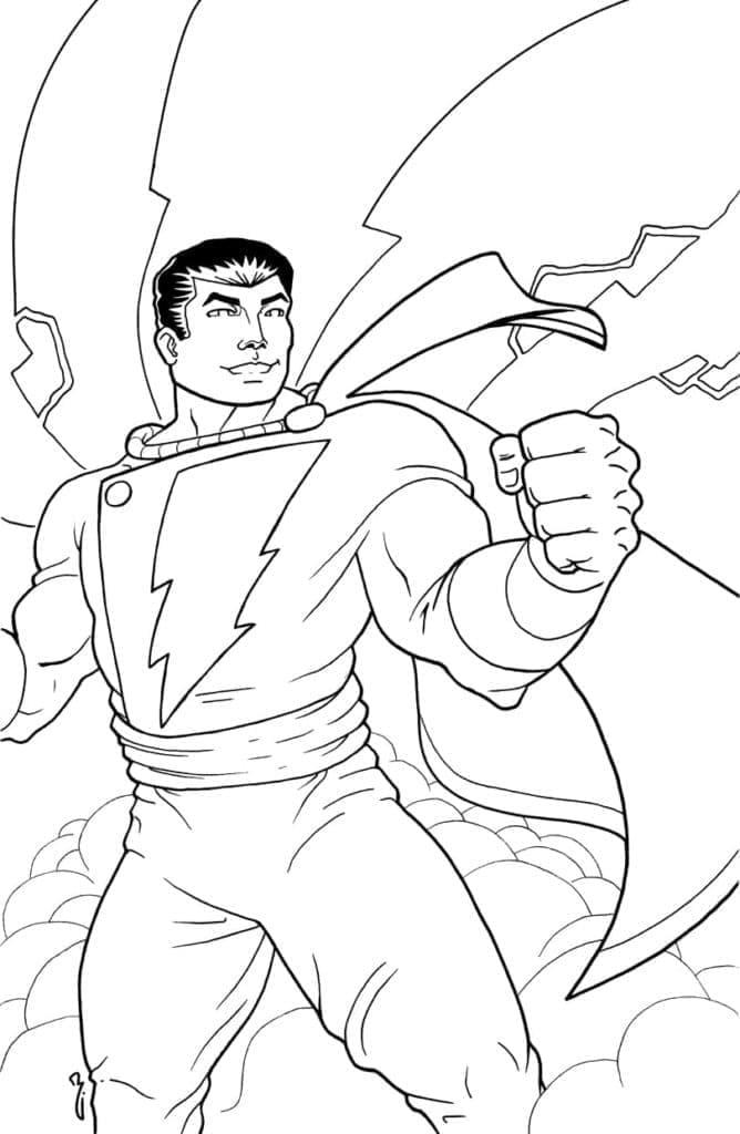 tranh tô màu Tô Màu Shazam