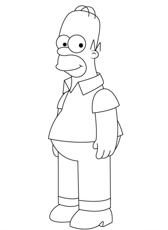 tranh tô màu Tô Màu Gia Đình Simpson