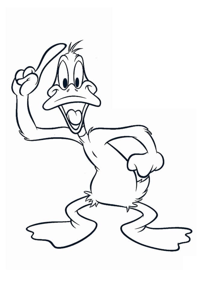 tranh tô màu Tô Màu Vịt Daffy