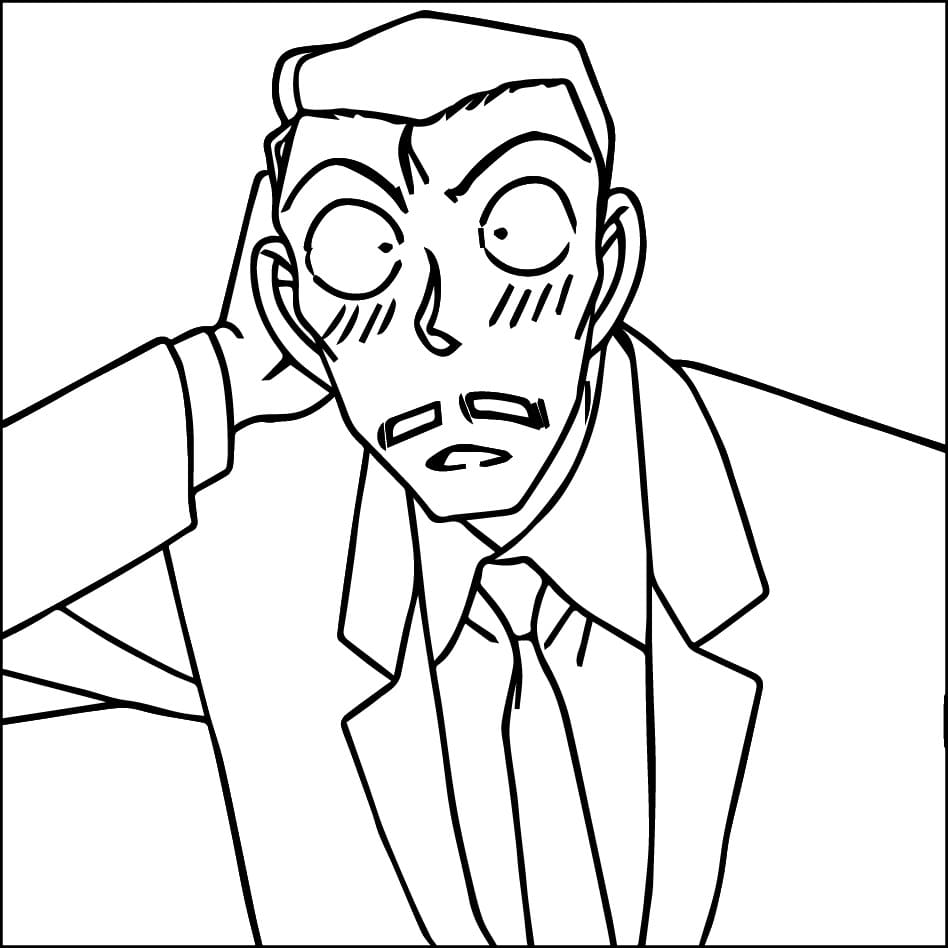 tranh tô màu Tô Màu Mori Kogoro