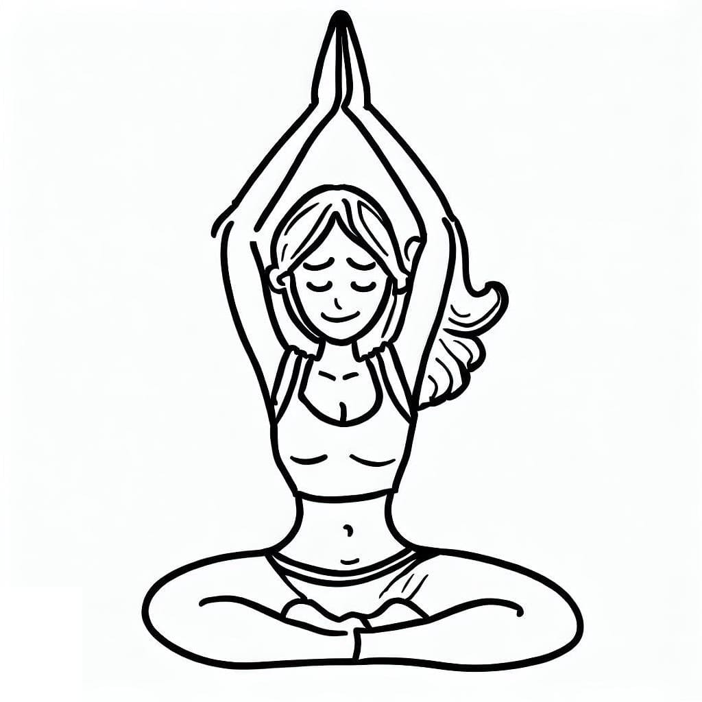 tranh tô màu Tô Màu Yoga