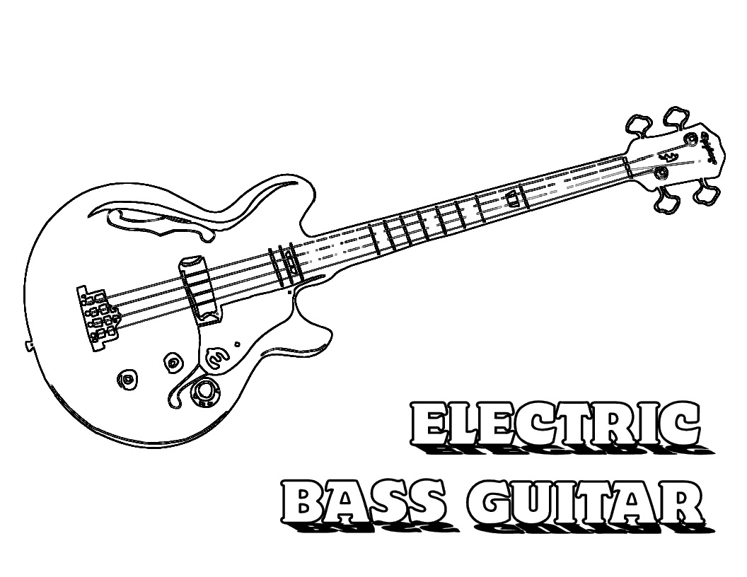 tranh tô màu Tô Màu Đàn Guitar