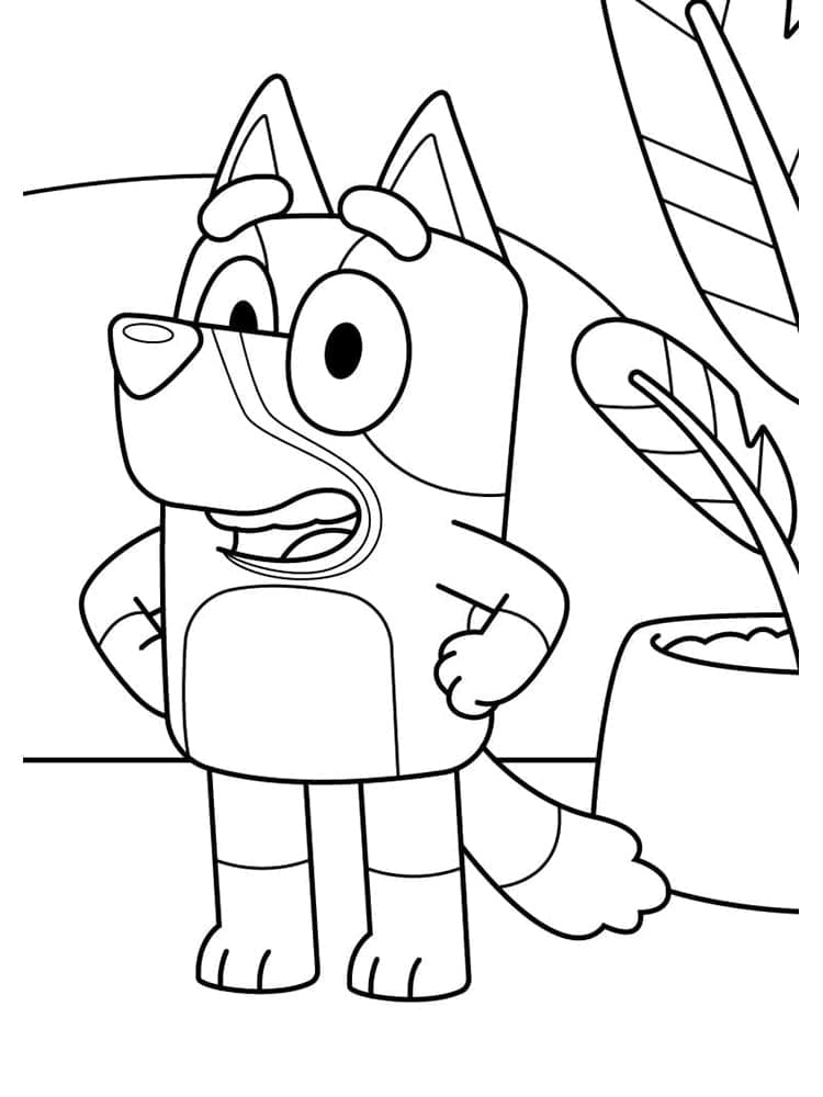 tranh tô màu Tô Màu Bluey 