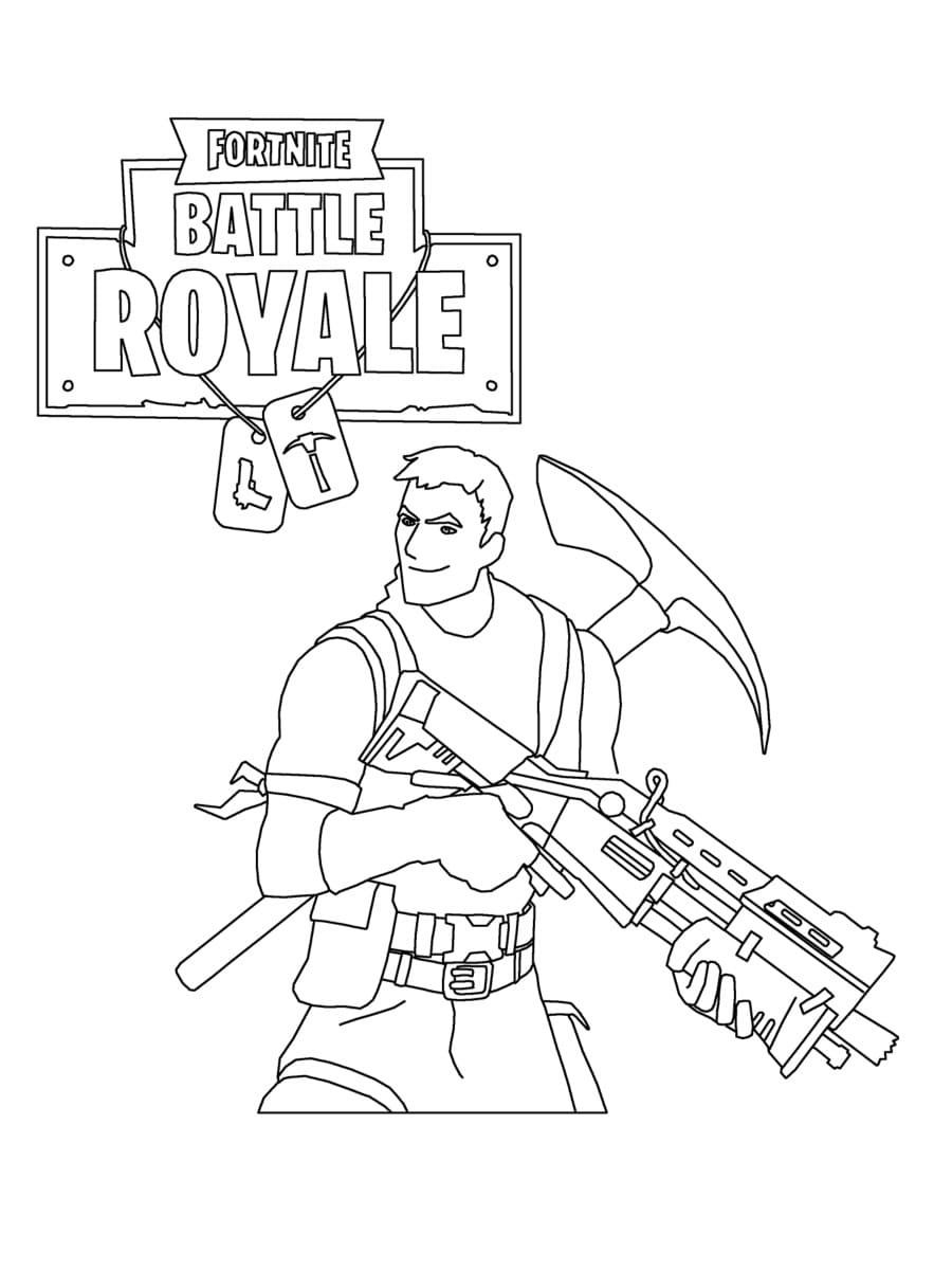 tranh tô màu Tô Màu Fortnite
