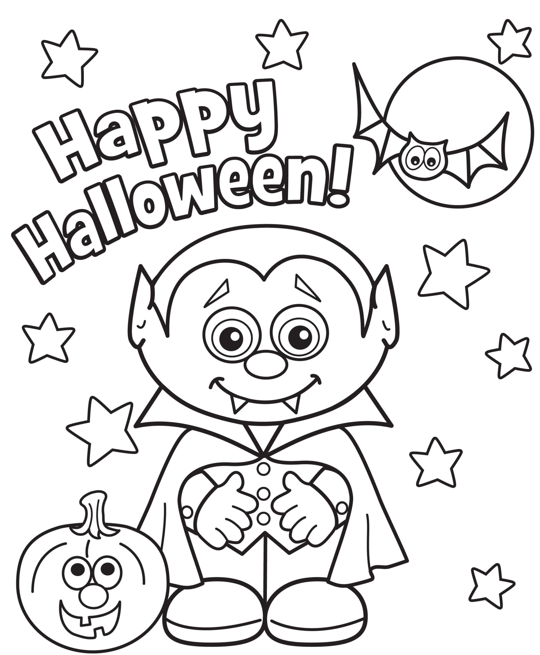tranh tô màu Tô Màu Halloween