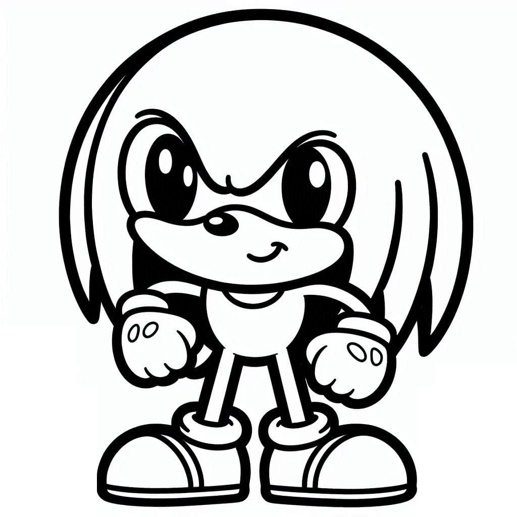 tranh tô màu Tô Màu Knuckles