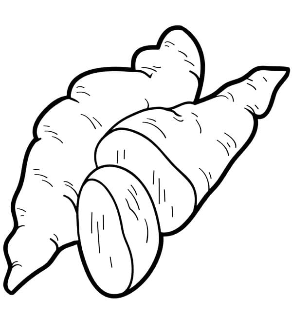 tranh tô màu Tô Màu Củ Khoai Lang