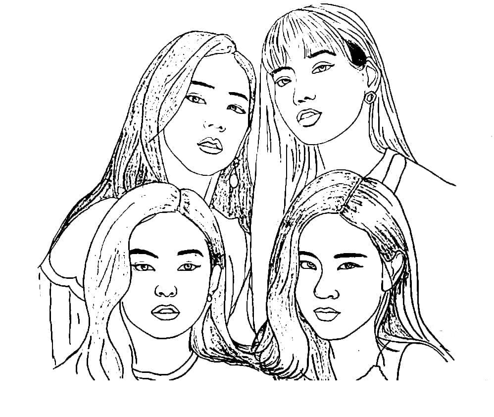 tranh tô màu Tô Màu Blackpink