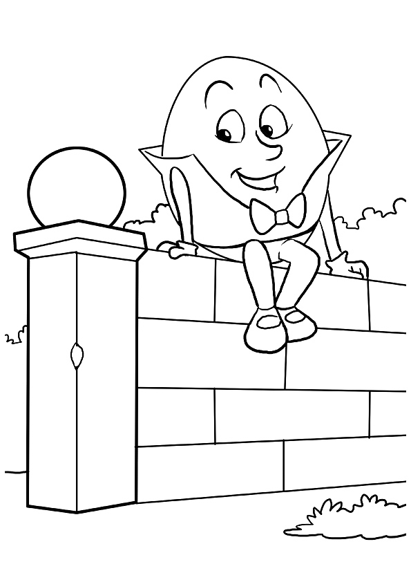 tranh tô màu Tô Màu Humpty Dumpty
