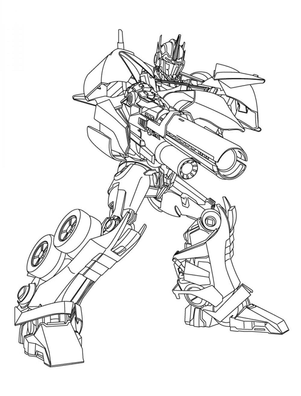 tranh tô màu Tô Màu Optimus Prime