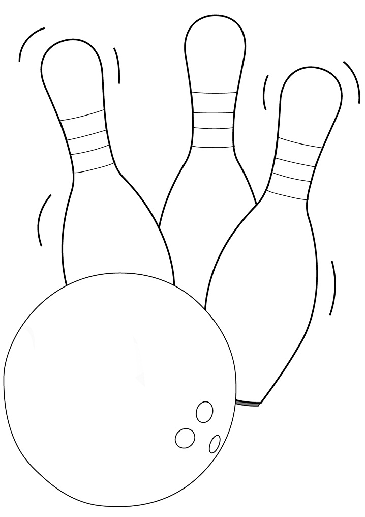 tranh tô màu Tô Màu Bowling