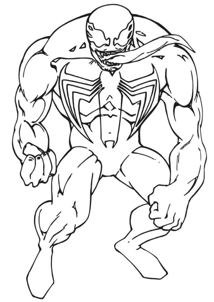 tranh tô màu Tô Màu Venom
