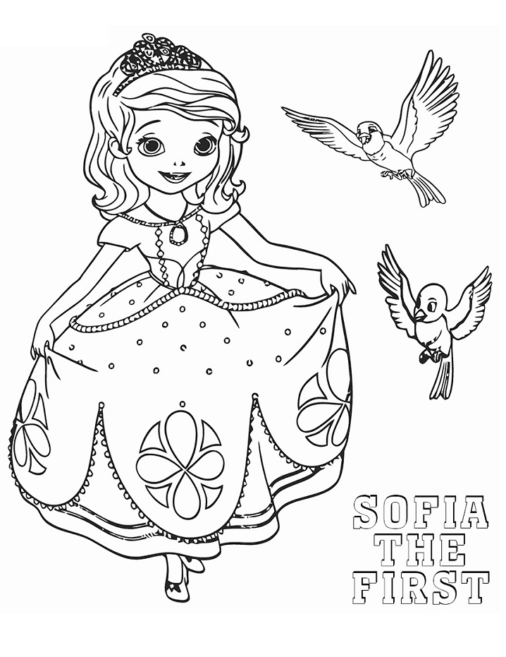 tranh tô màu Tô Màu Công Chúa Sofia