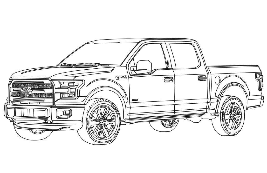 tranh tô màu Tô Màu Xe Ford