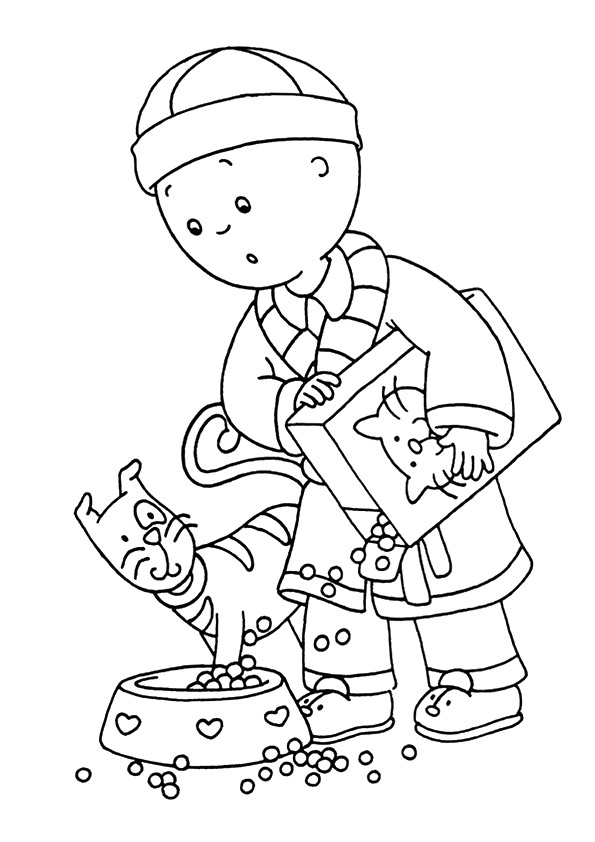 tranh tô màu Tô Màu Cậu Bé Caillou