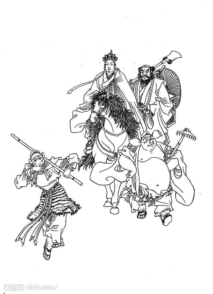tranh tô màu Tô Màu Tây Du Ký