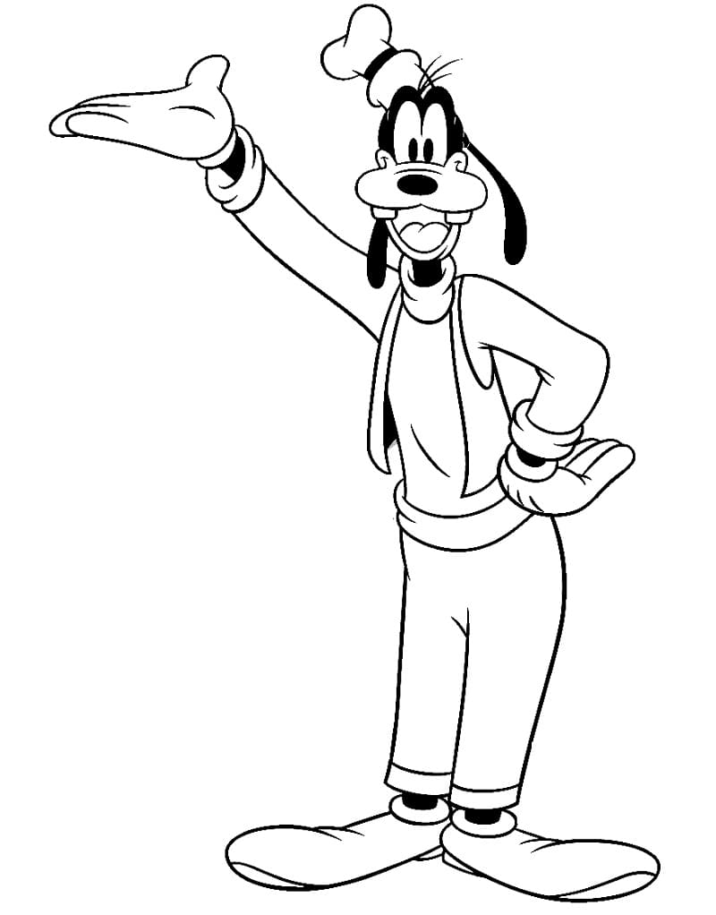 tranh tô màu Tô Màu Goofy