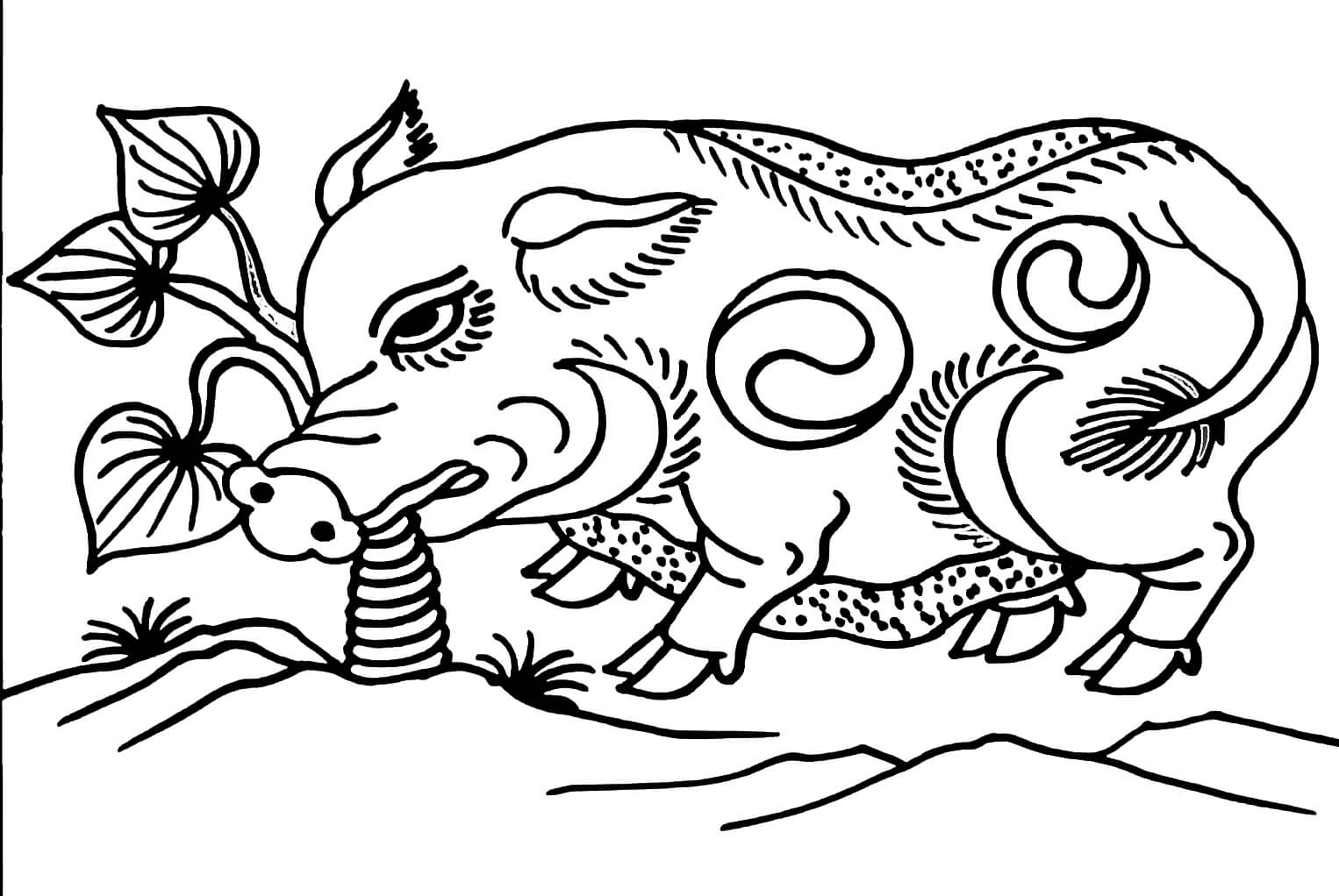 tranh tô màu Tô Màu Tranh Dân Gian Đông Hồ