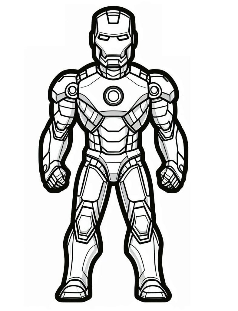 tranh tô màu Tô Màu Người Sắt Iron Man