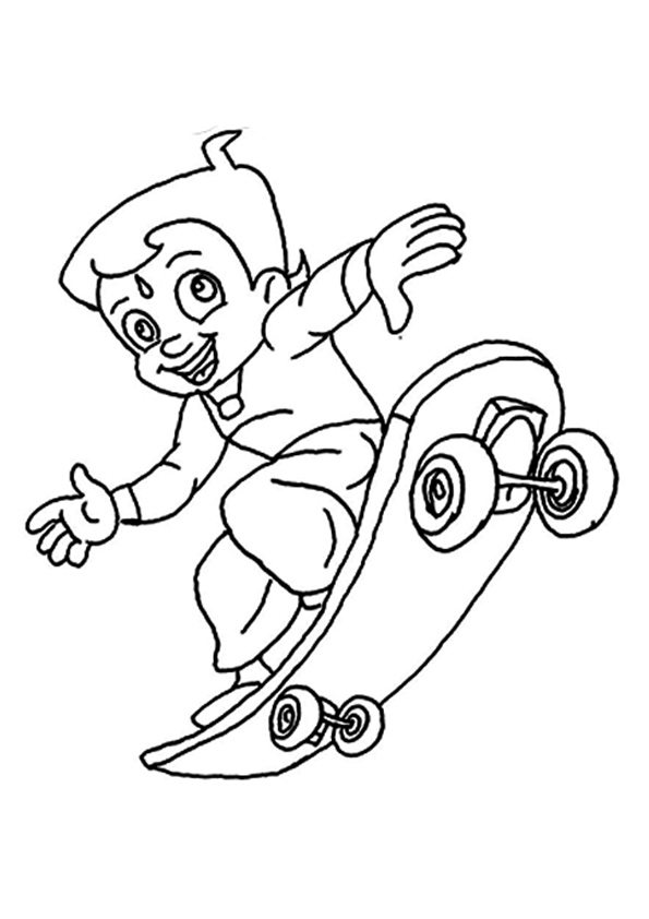 tranh tô màu Tô Màu Chota Bheem