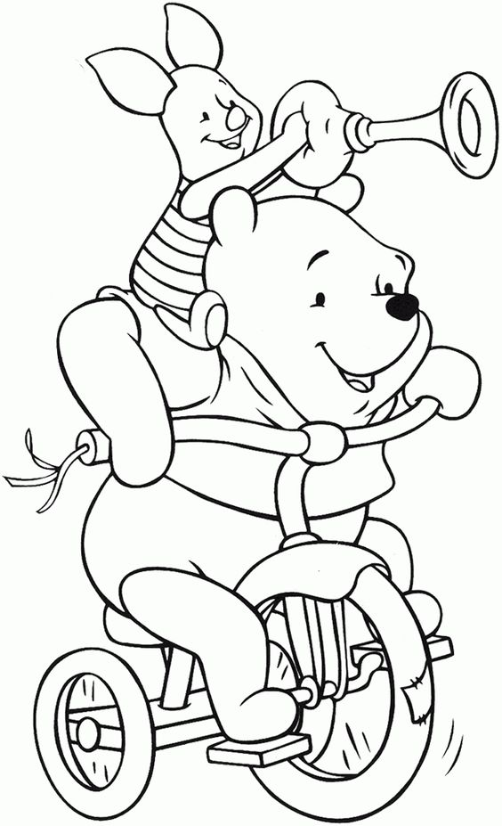 tranh tô màu Tô Màu Gấu Pooh