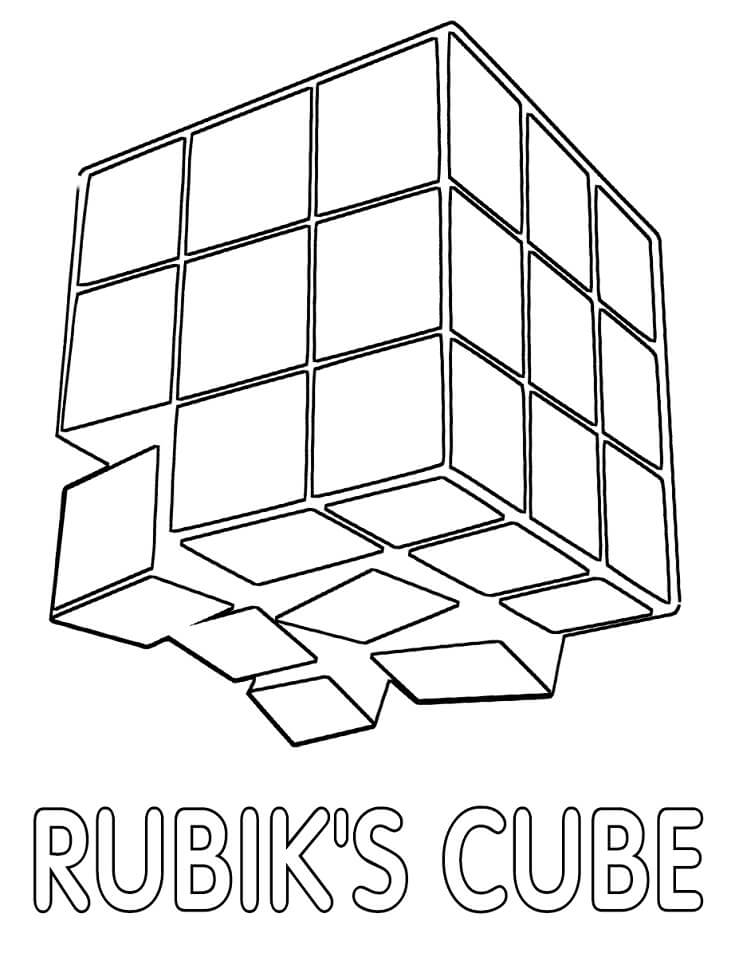 tranh tô màu Tô Màu Rubik